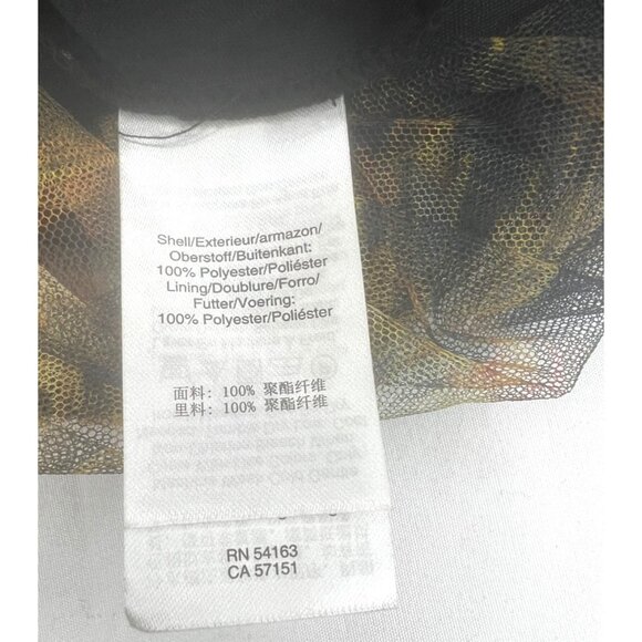 DKNY Logo Band Tulle Leopard Print Midi Skirt Womens Size Large - Picture 7 of 12